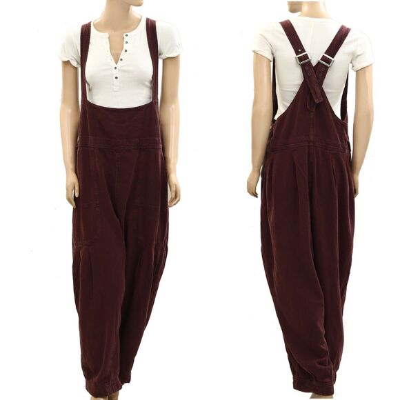 Free People We The Free Felix Tapered Overalls Jumpsuit Pinafore XS NWT 282795 - Picture 12 of 15